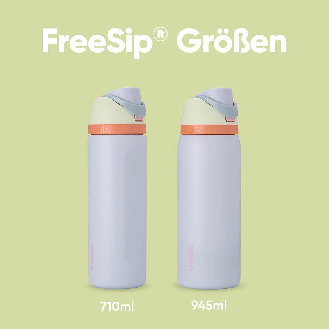 Owala FreeSip Isolierte Edelstahl Trinkflasche mit Strohhalm, 945 ml – BPA-frei, optimal für Sport,