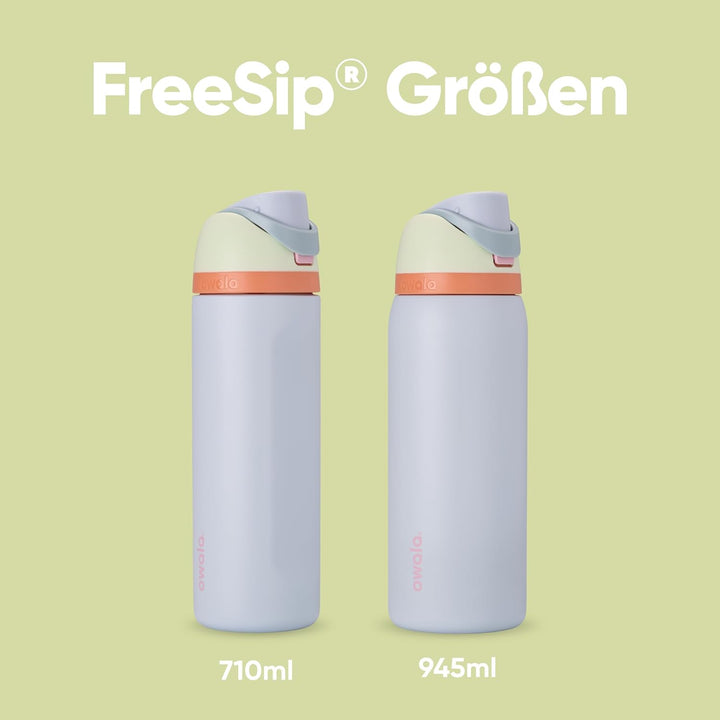 Owala FreeSip Isolierte Edelstahl Trinkflasche mit Strohhalm, 945 ml – BPA-frei, optimal für Sport,