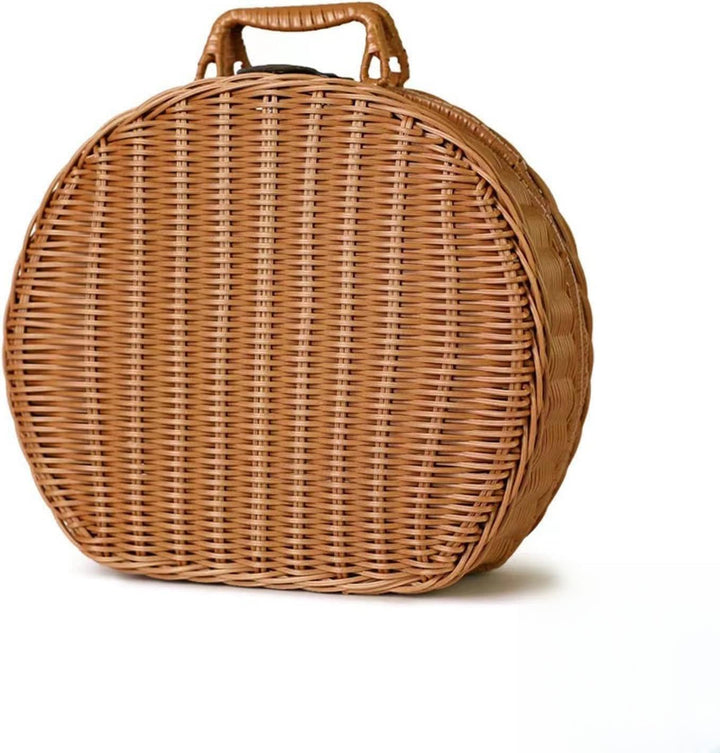 Picknickkorb,Picnic Basket,Picknick Korb,Picknickkorb 2 Personen,mit Griff,Geeignet für Picknick und