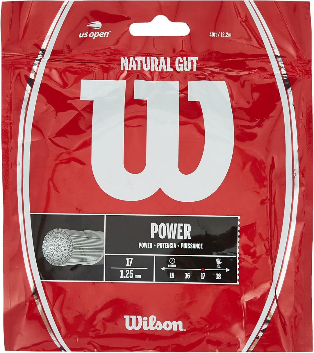 Wilson Natural Gut Tennisschläger, Farbe (wrz999: Set) 16-1.30mm, 16-1.30mm