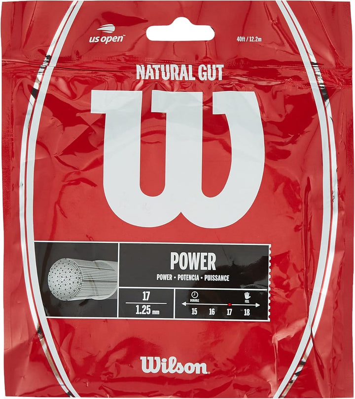 Wilson Natural Gut Tennisschläger, Farbe (wrz999: Set) 16-1.30mm, 16-1.30mm