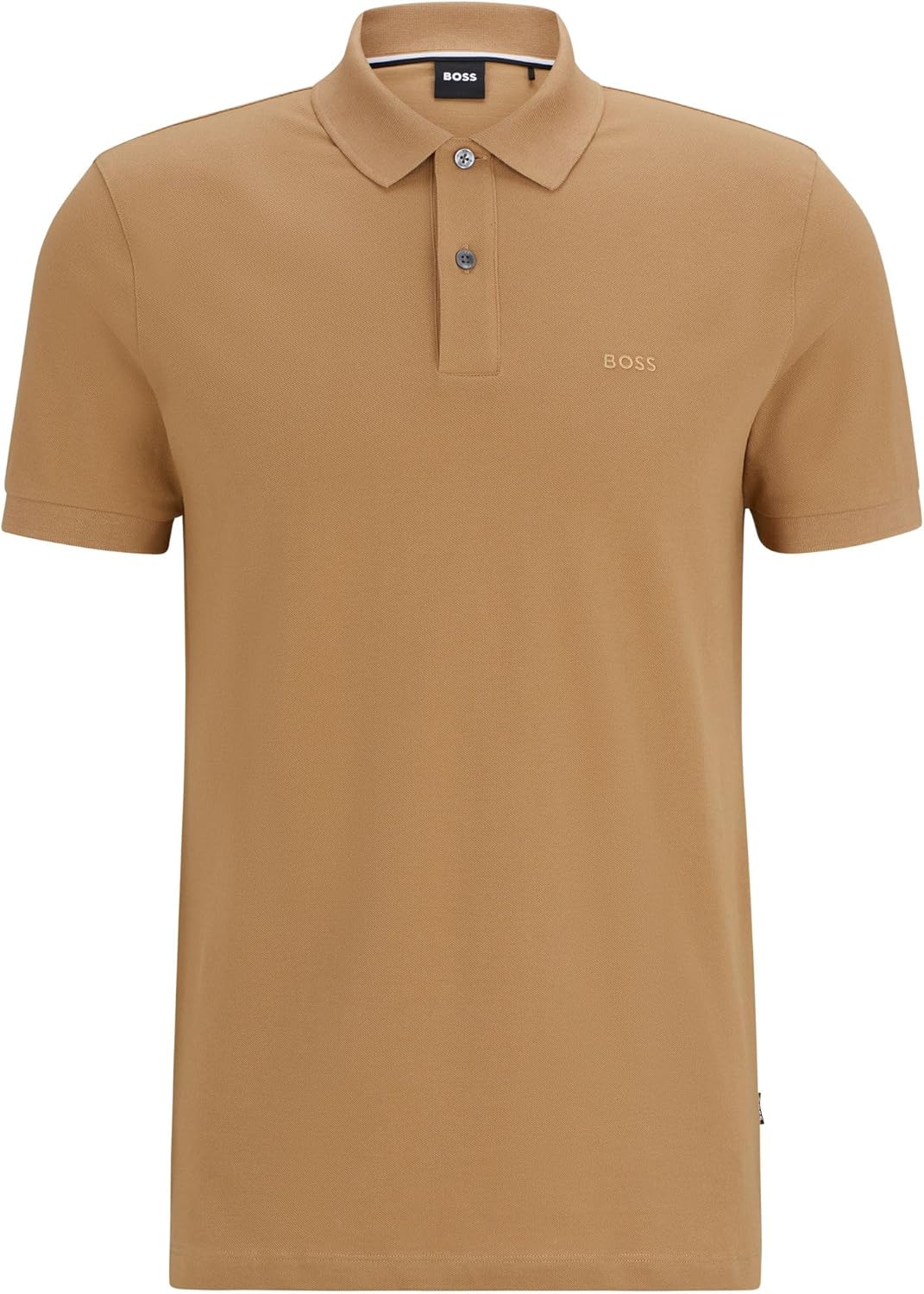BOSS Herren Pallas Pallas Poloshirt aus Bio-Baumwolle mit Logo-Stickerei XS Mittel Beige260, XS Mitt