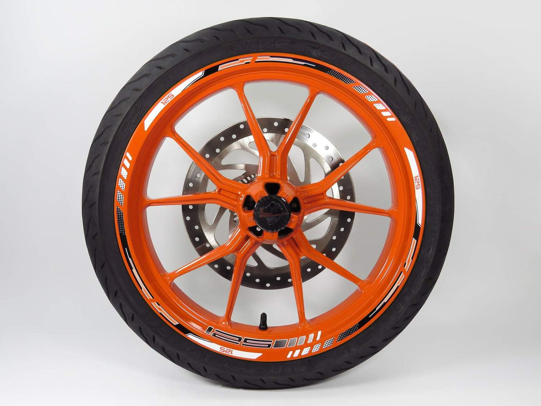 Felgenrand Aufkleber Felgenbett kompatibel mit KTM 125 Duke 710045