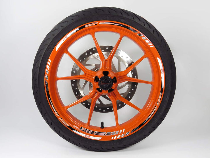 Felgenrand Aufkleber Felgenbett kompatibel mit KTM 125 Duke 710045