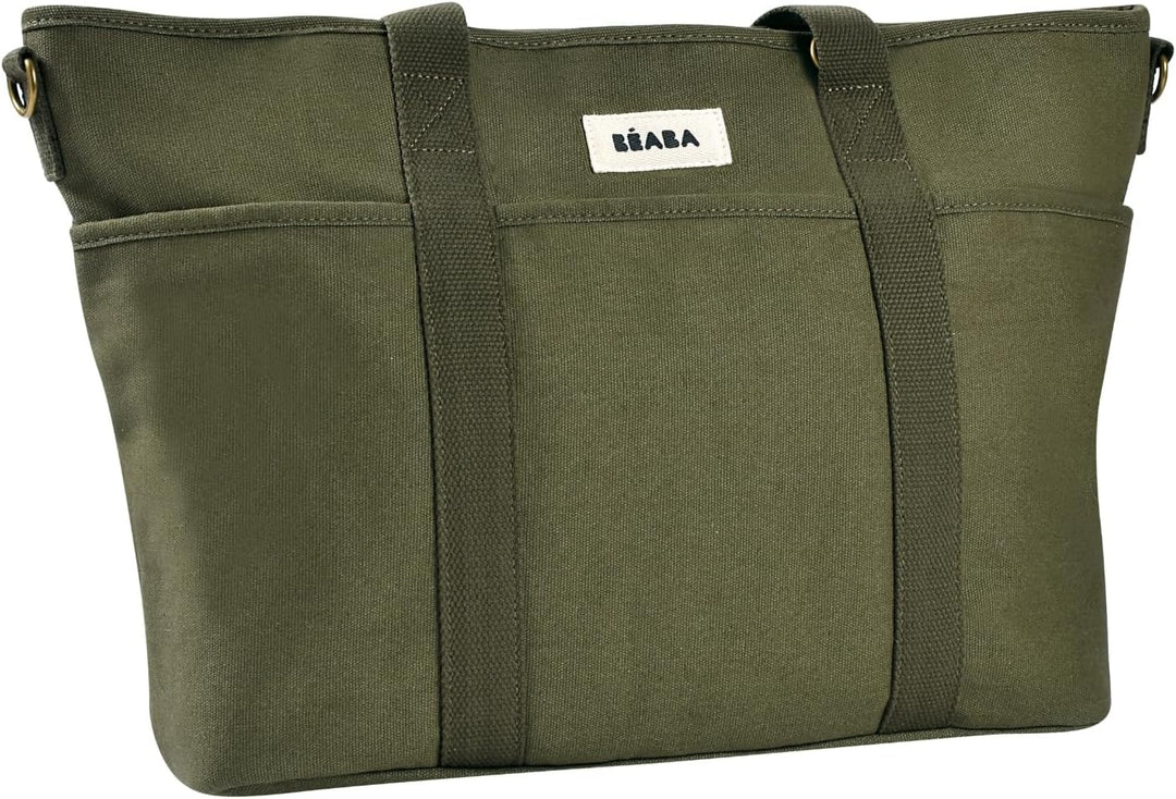 BÉABA Wickeltasche Baby Madrid 22L – Wickeltasche im Tote-Format, Unisex für Mama und Papa, 11 Fäche