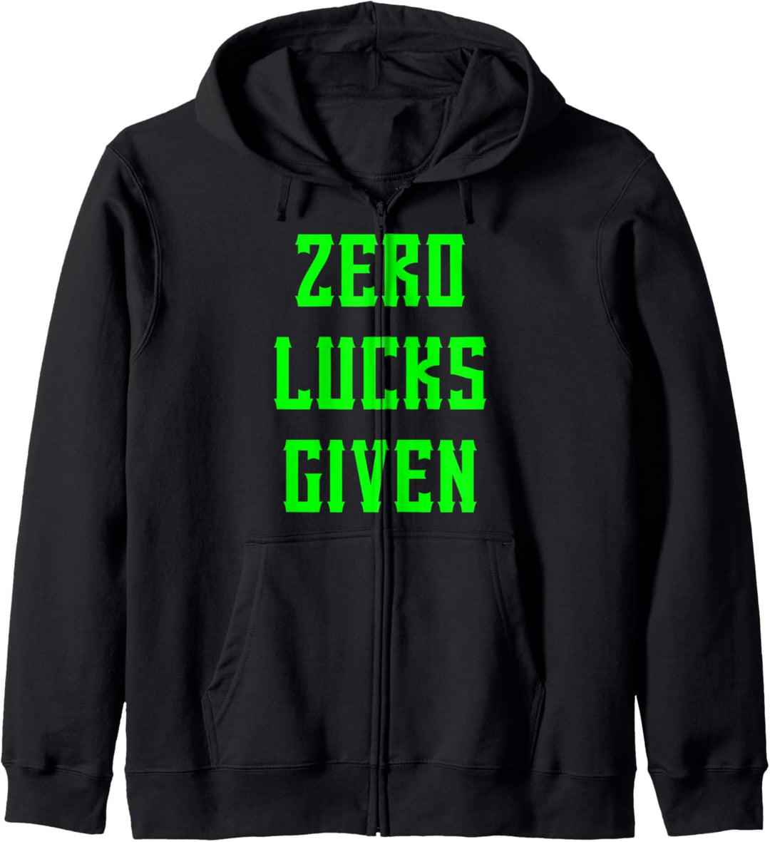 St. Patricks Day Null Glück gegeben Shamrock irisches Gesche Kapuzenjacke