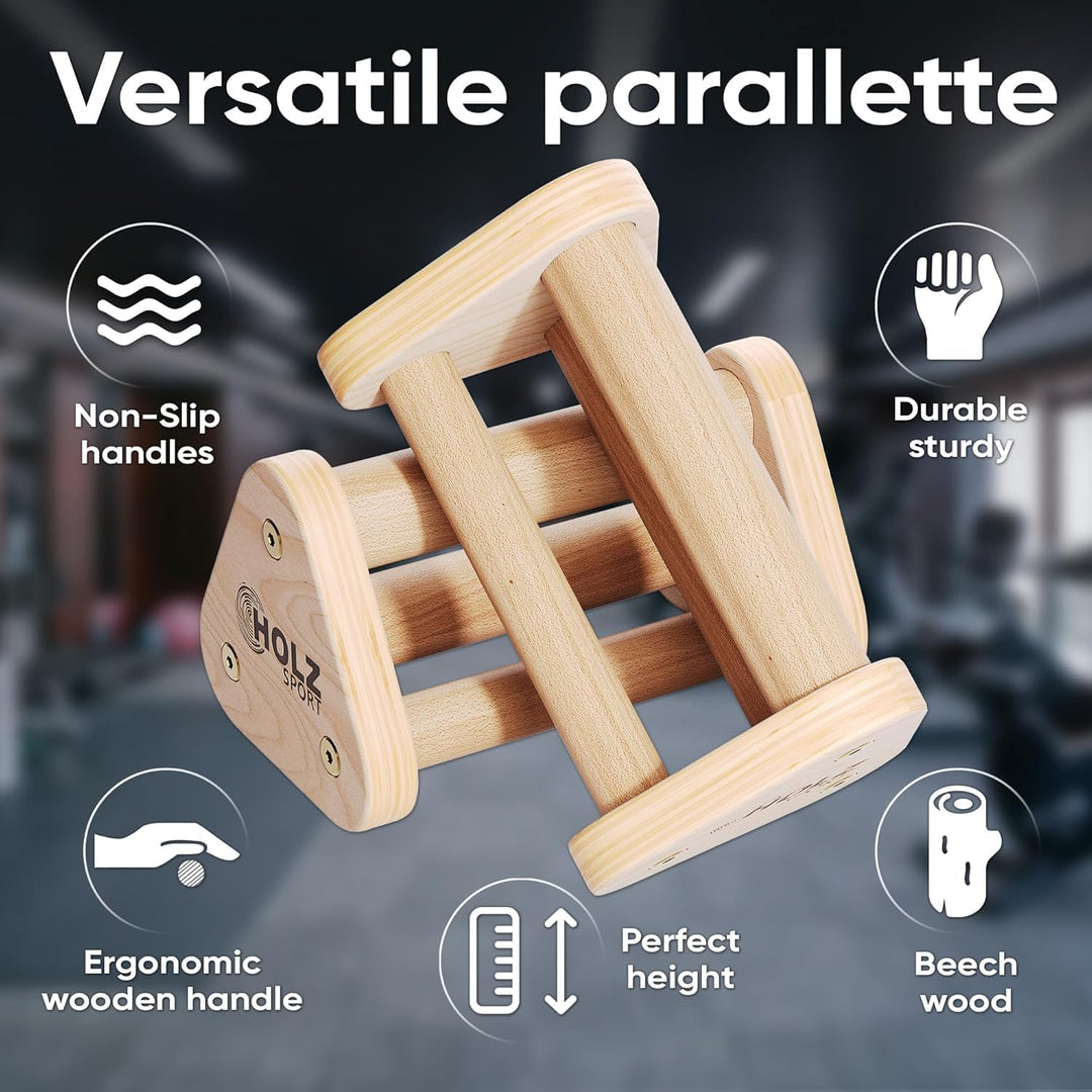 Handstand Barren, Liegestützgriffe aus Stahl, Parallettes – Rutschfeste Push-Up Bars – Fitnessgerät