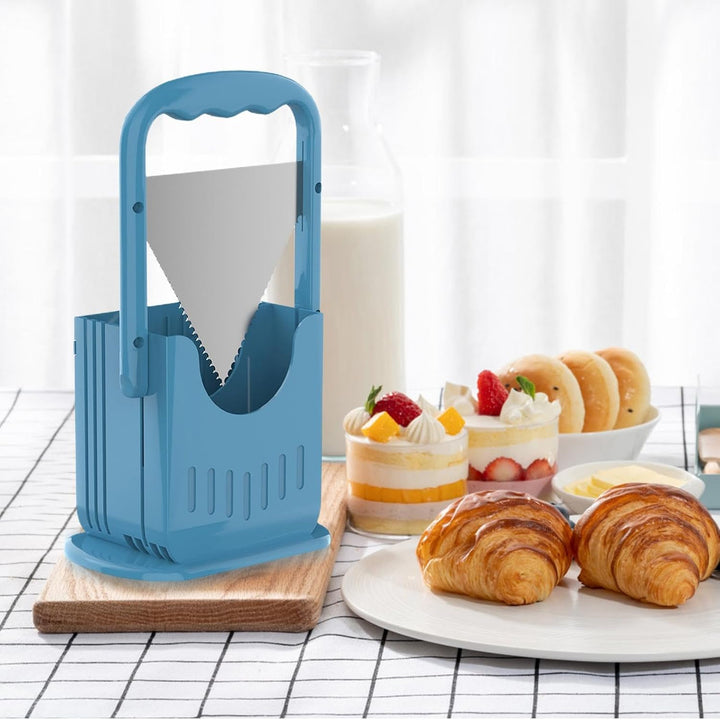 Brötchenschneider, Brötchenschneider, Brotschneider für Küche, Bagelschneider, spülmaschinenfester B