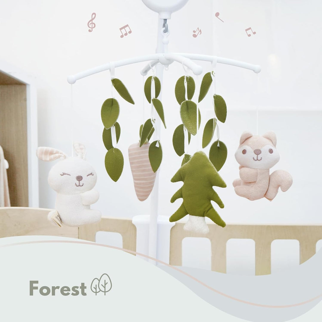 Mobile Baby,Baby Spieluhr mit 35 Musik,Einstellbare Lautstärke,Einfach anzubringen,Stoppt nach 30 Mi