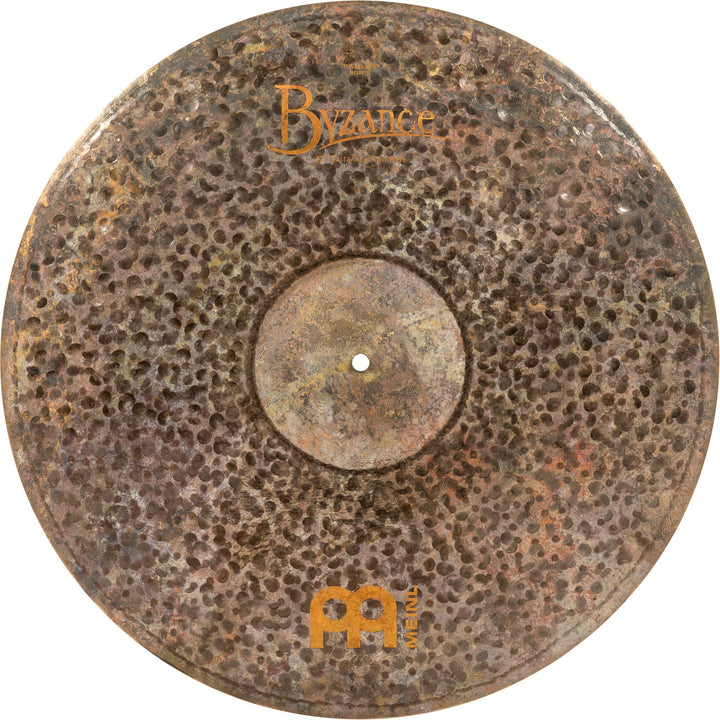 Meinl Cymbals Byzance Extra Dry Ride Thin 22 Zoll (Video) Schlagzeug Becken (55,88cm) B20 Bronze, Na