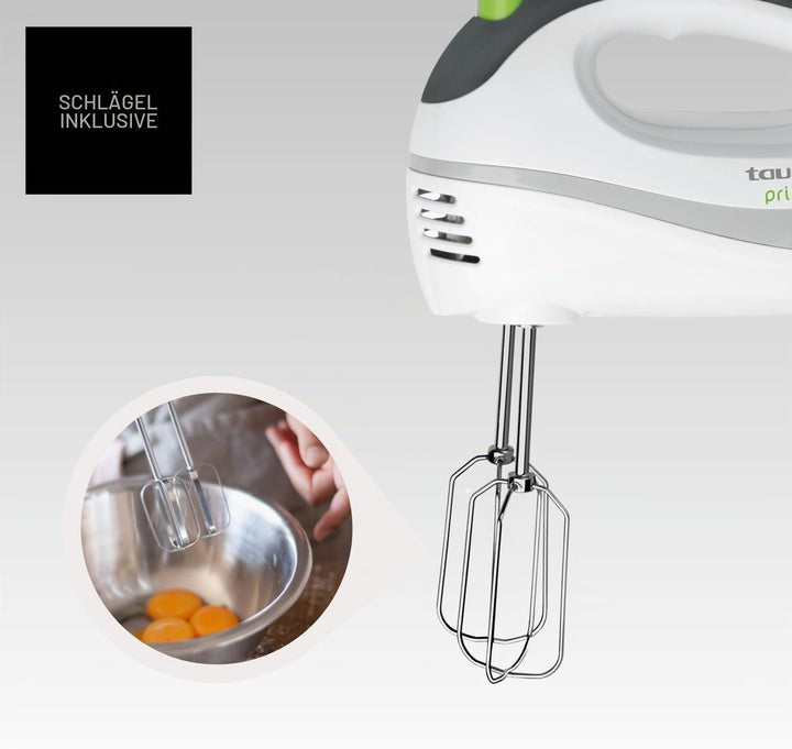 Taurus Handmixer | elektrisch | 300 W | 5 Geschwindigkeitsstufen | Turbofunktion | 2 verschiedene Au