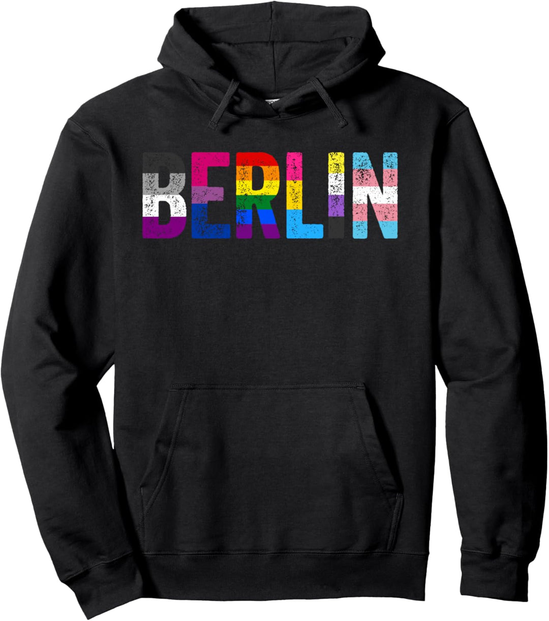 Berlin Gay Pride, LGBT-Regenbogenfahnen, Gay Pride Pullover Hoodie