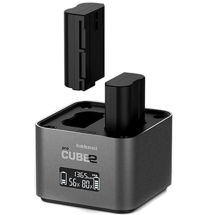 Hähnel ProCube 2 Nikon Doppel-Ladegerät für 4 Mignon-Akkus oder 2 Li-Ionen-Akkus vom Typ Nikon EN-EL
