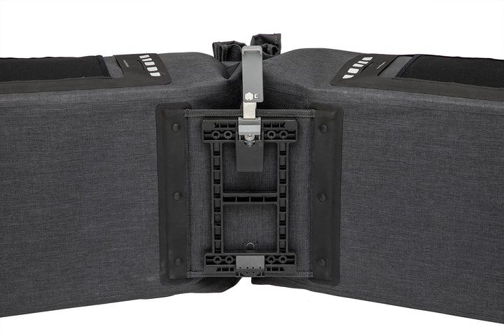 New Looxs Unisex-Adult Varo Double MIK Doppelte Fahrradtasche, Grey, 40 Liter 40 Liter Grey, 40 Lite