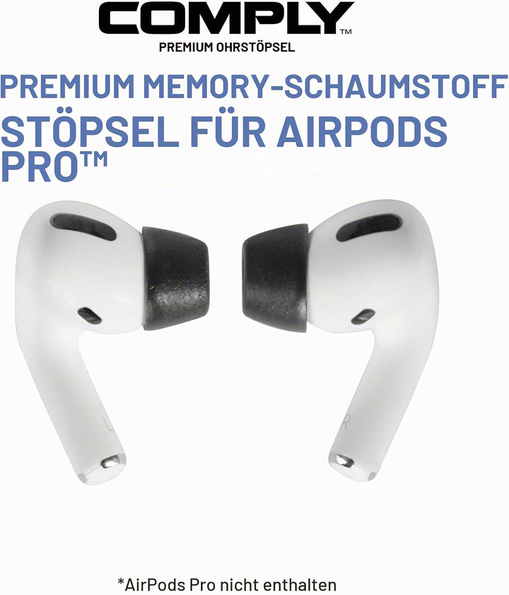 COMPLY for AirPods Pro, medium M Black, M Black