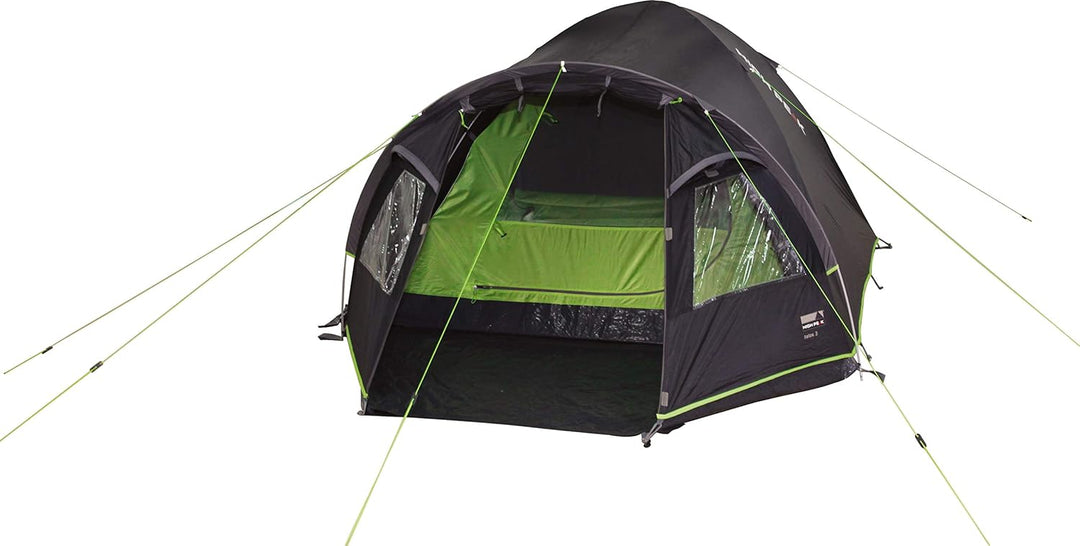 High Peak Kuppelzelt Talos 4, Campingzelt mit Vorbau, Iglu-Zelt für 4 Personen, doppelwandig, 4.000