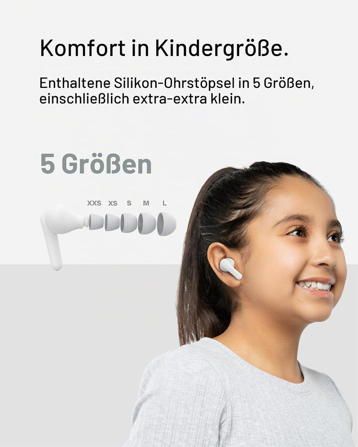 Belkin SoundForm Nano 2 Bluetooth In-Ear Kinderkopfhörer mit integriertem Mikrofon, 28 Std. Akkulauf