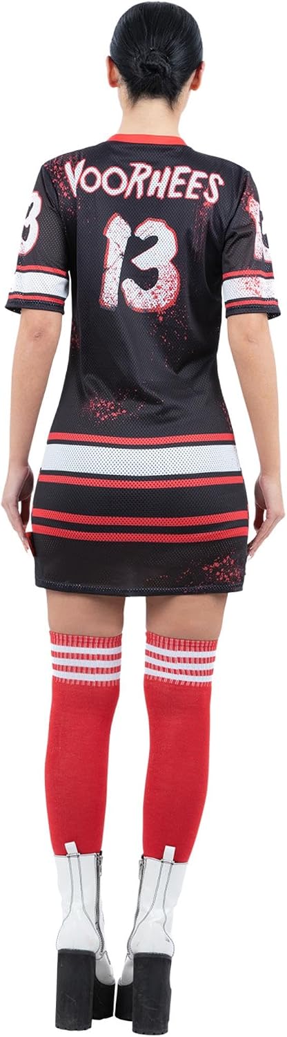 Smiffys 81000 Freitag der 13. Damenkostüm Damen Schwarz &amp; Weiss Small (UK 8-10), Small (UK 8-10)