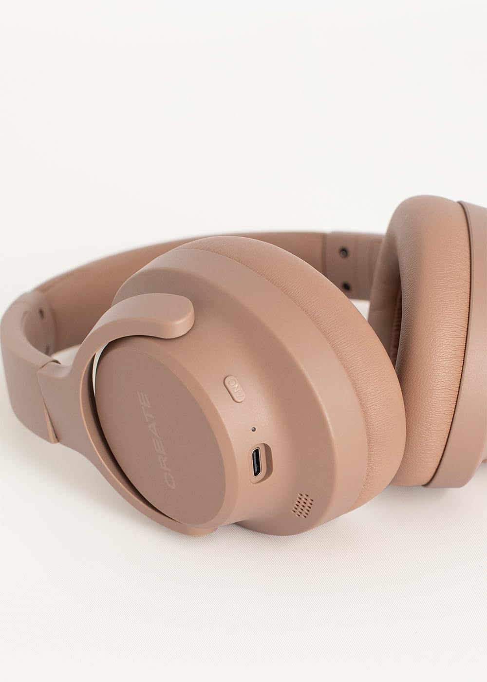 CREATE / Headphones ANC Studio/Kabellose Kopfhörer mit Kopfbügel Mokka/Geräuschunterdrückung, zusamm