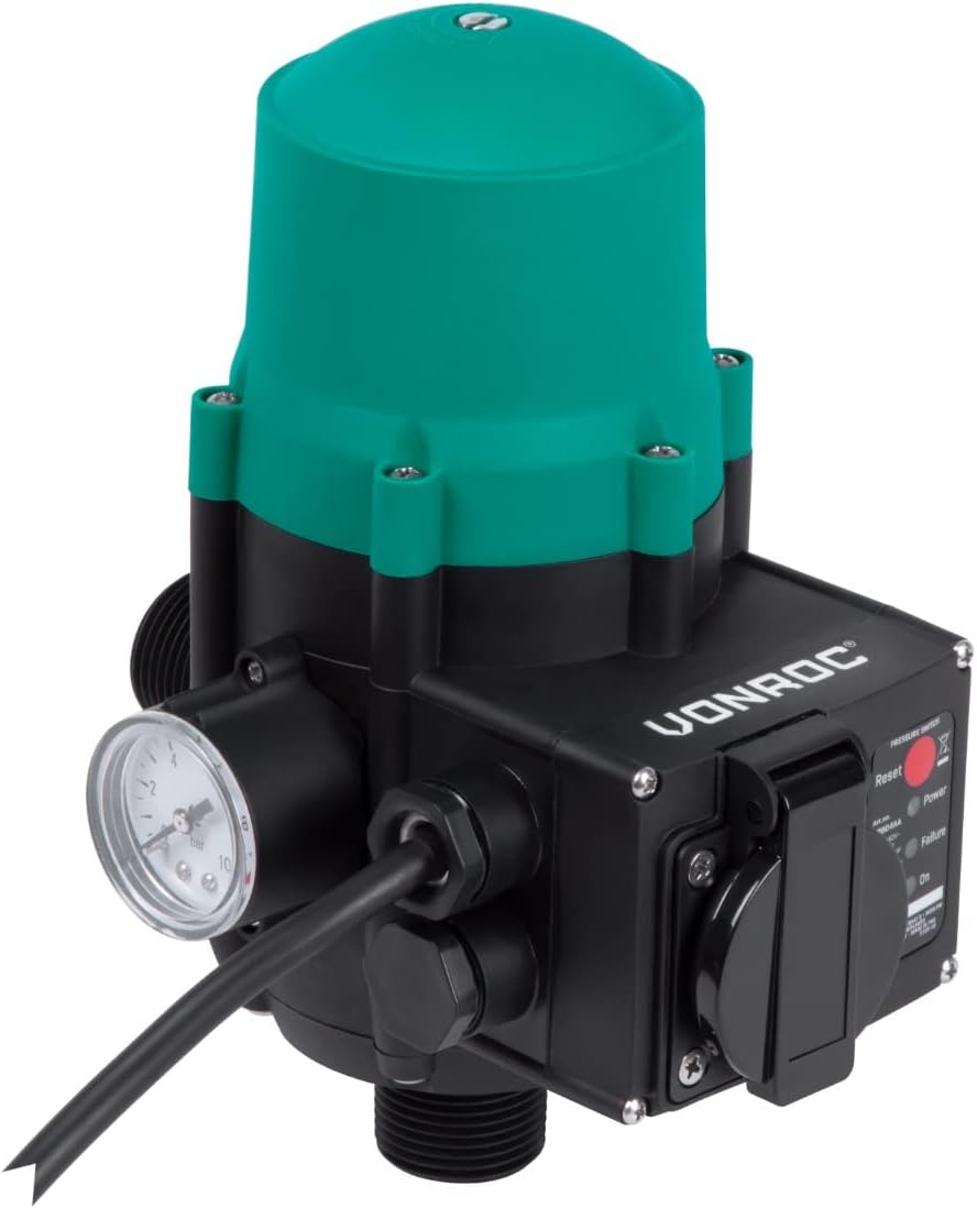 VONROC Druckschalter/elektronischer Druckschalter - Plug & Play - Universal - Max. 1100W