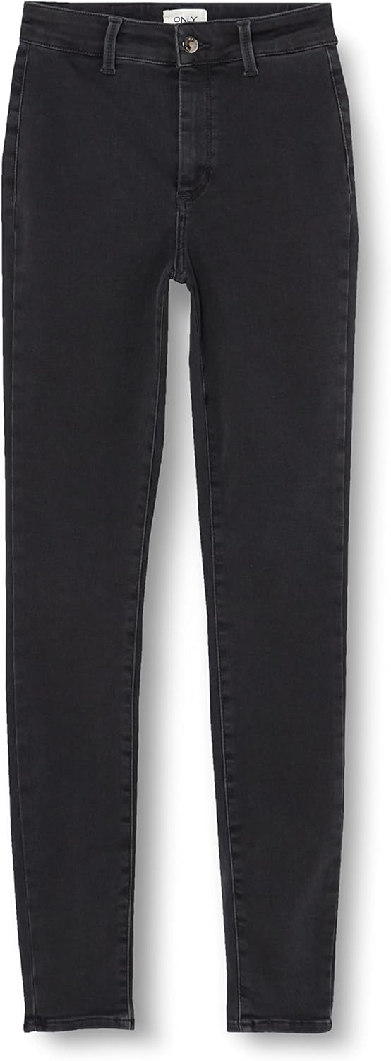 ONLY Damen Onlblush Hw Sk Hp Legging Dnm Box Ext S / 30L Washed Black, S / 30L Washed Black