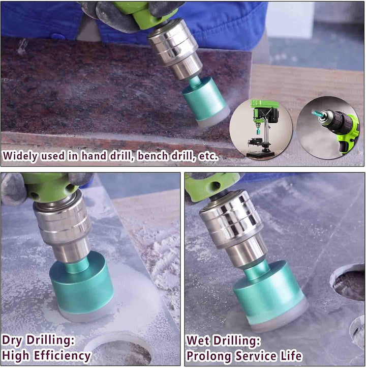 FACHLICH Diamant Fliesenbohrer 68mm Diamantbohrer Lochsäge mit Sechskantschaft für Porzellan Fliese