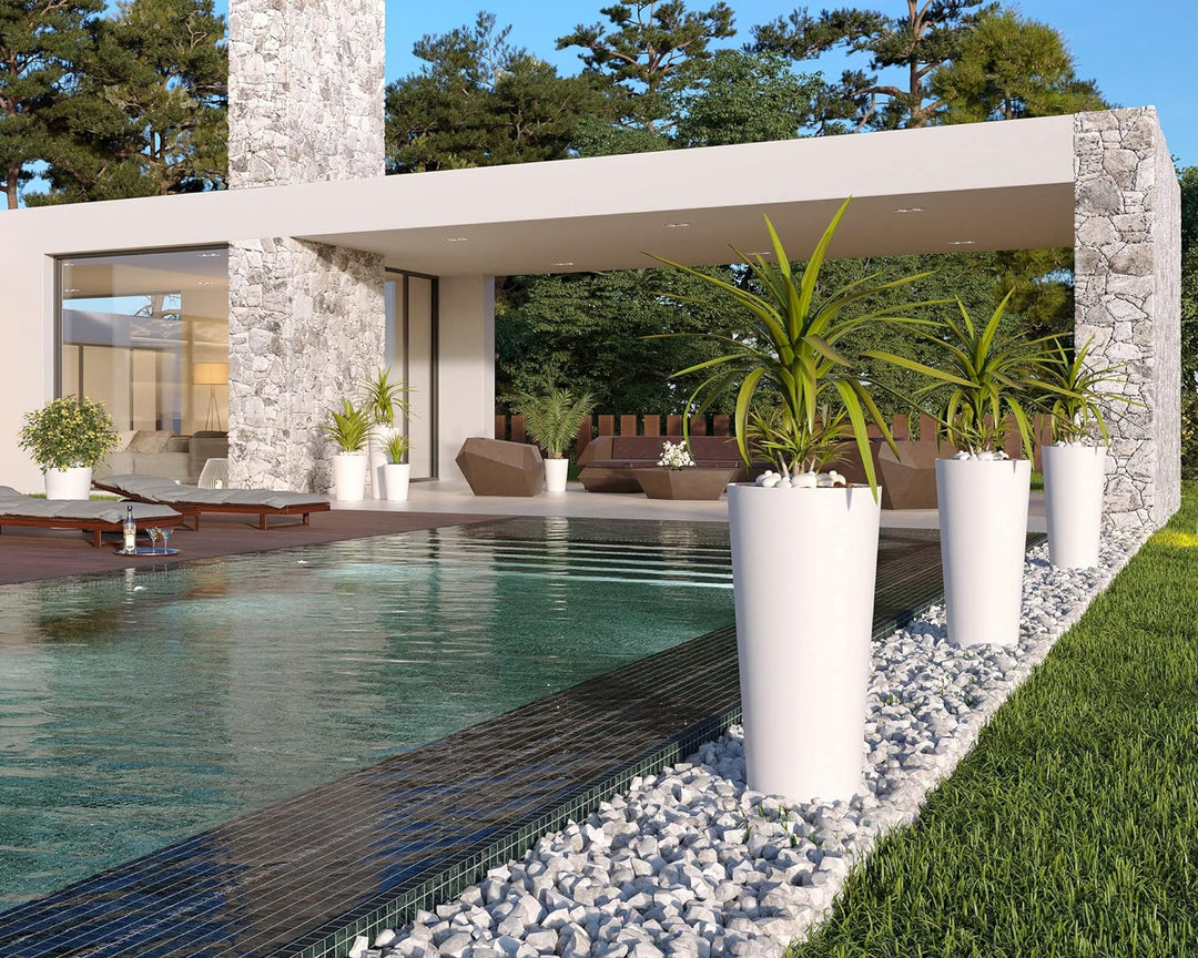 PORTO HIGH MATTE POT 50CM ANTHRACITE Anthrazit 50cm, Anthrazit 50cm