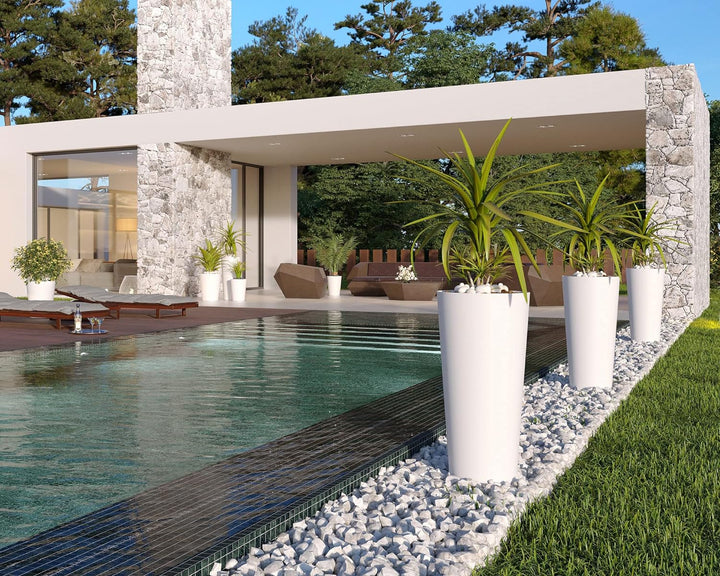 PORTO HIGH MATTE POT 50CM ANTHRACITE Anthrazit 50cm, Anthrazit 50cm
