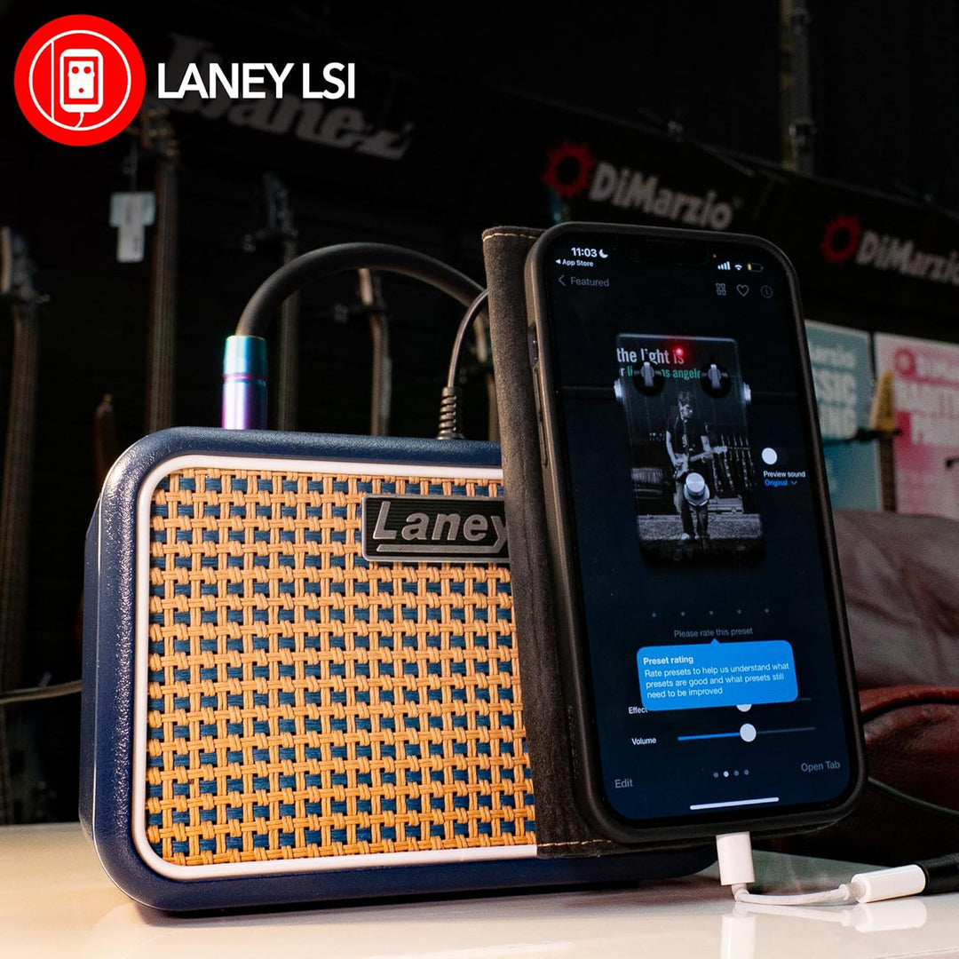 Laney MINI Series - Battery Powered Guitar Amplifier with Smartphone Interface - 3W - Lionheart Edit