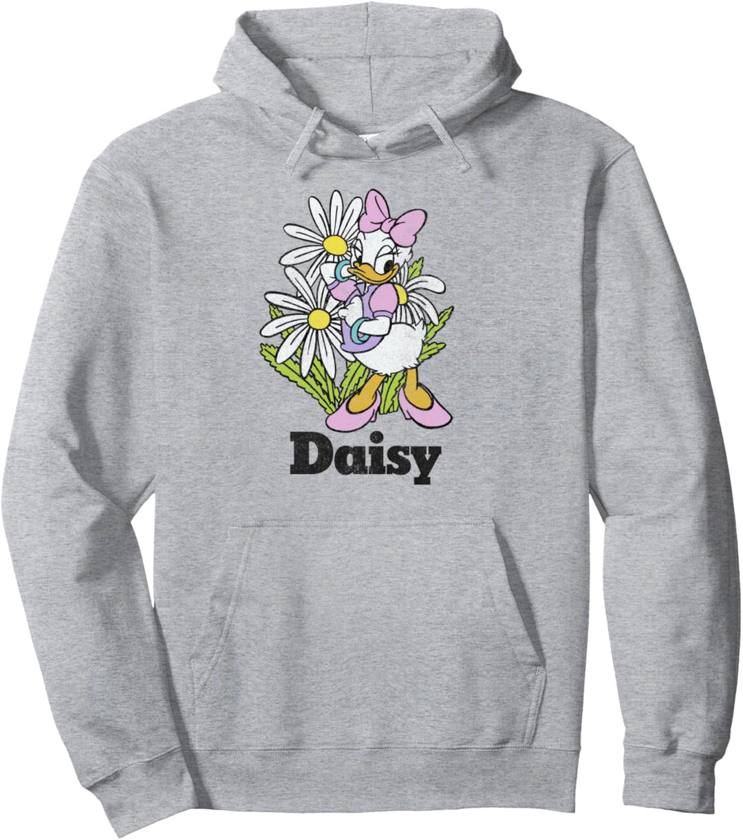 Disney Mickey And Friends Daisy Duck Floral Portrait Pullover Hoodie