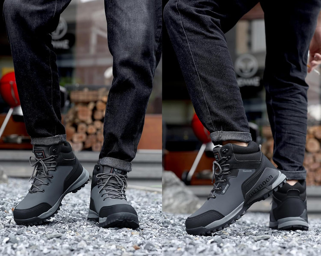 ARRIGO BELLO Winterschuhe Herren Winterstiefel Schneestiefel Warm Gefütterte Stiefelette Arbeitsschu