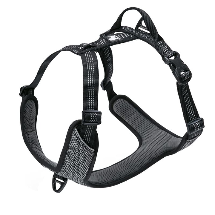 TRUE LOVE Hundegeschirr Outdoor Adventure II Reflektierende Weste mit 2 Leinenbefestigungen passende