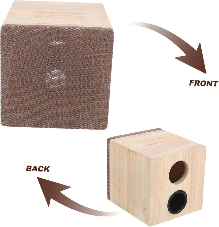 TOYANDONA Lautsprecherbox für Auto und LKW 4 Zoll Holz Audiobox mit Robuster Struktur Einfache Insta