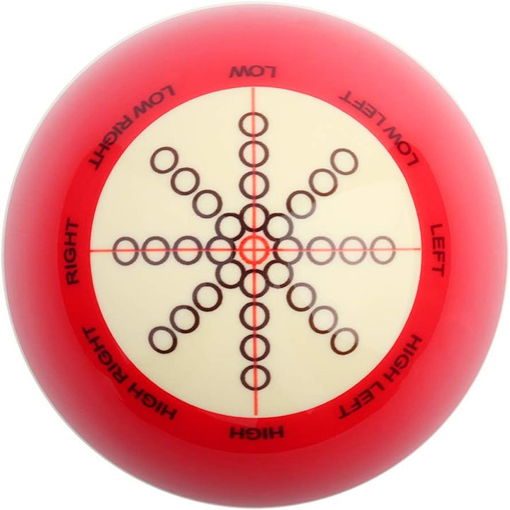 Ejoyous Cue Bälle Billard, Tragbarer Billardkugel mit Standardlinien und Punkten Training Assistent