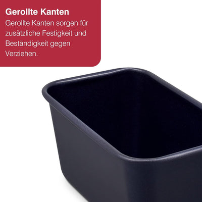 Zyliss E980198 Brotbackform, Antihaftbeschichtung, Carbonstahl, Dunkelblau, Ideal Zum Brotbacken, Br