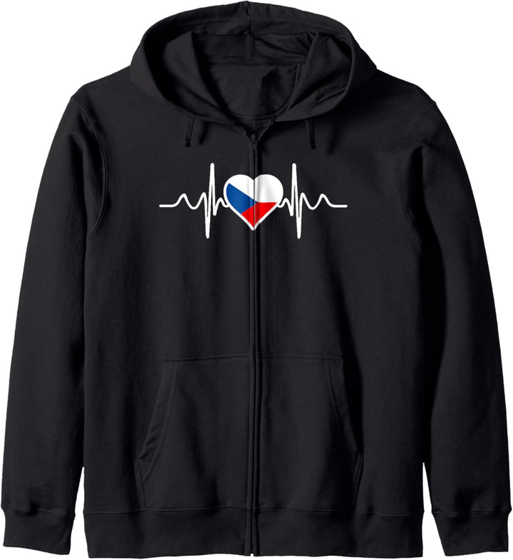 Tschechien Flagge Herz Tschechien Geschenke Liebe Tschechien Kapuzenjacke