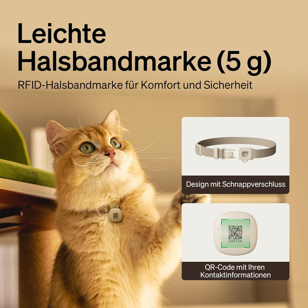 PETLIBRO Futterautomat Katze RFID, 5G Wi-Fi Katzenfutter Automat, Futterspender Katze mit Collar-Tag