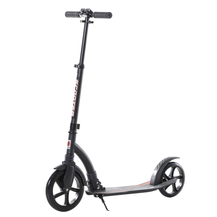 HOMCOM Kinderscooter, Kickscooter mit Stossdämpfung, Tretroller, Klappbar und Höheverstellbar, ab 14