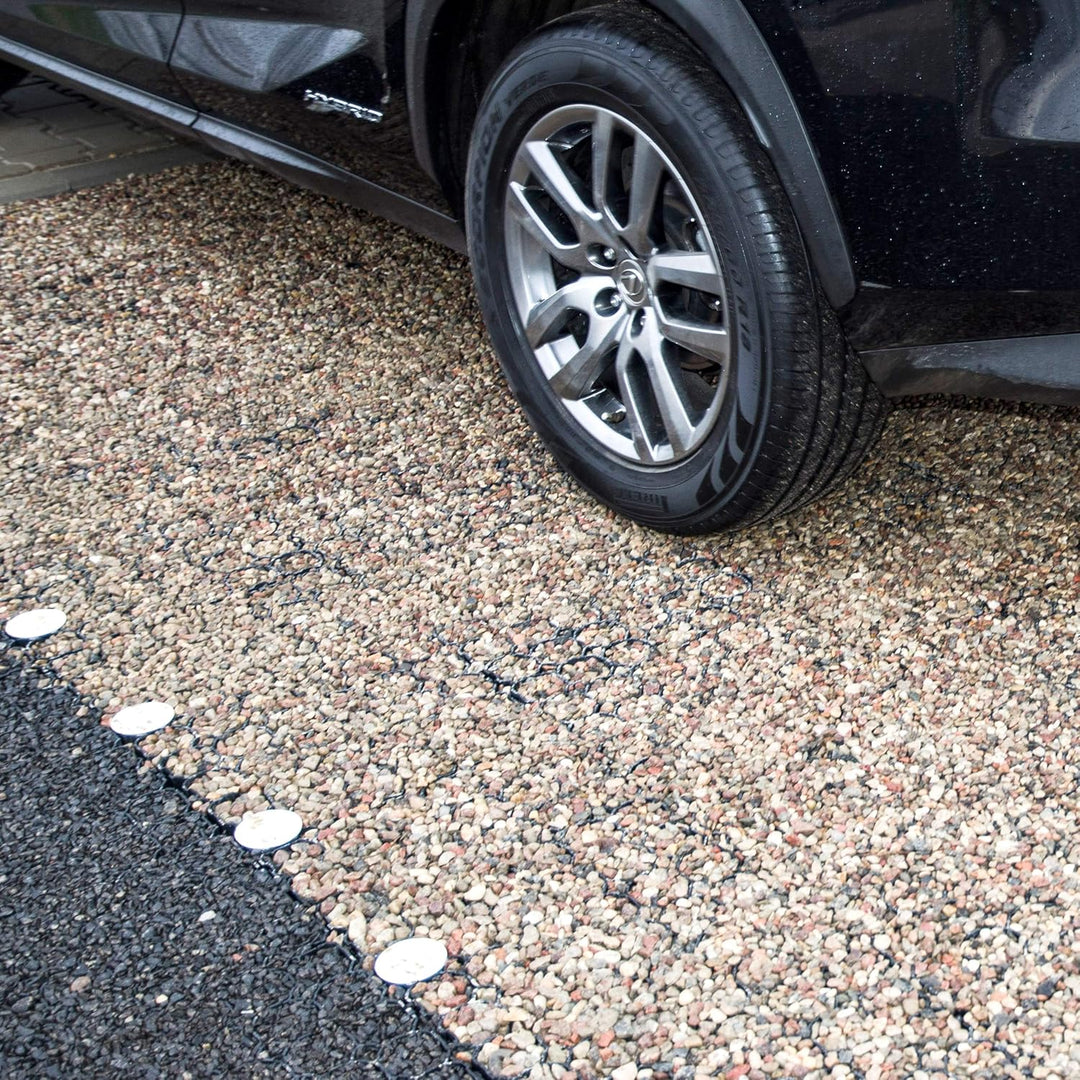 Wohnkult Rasengitter 50x50x4cm grün Rasenplatte Gehwegplatte Rasenwabe Bodenwabe (20 Stück 50 x 50 x