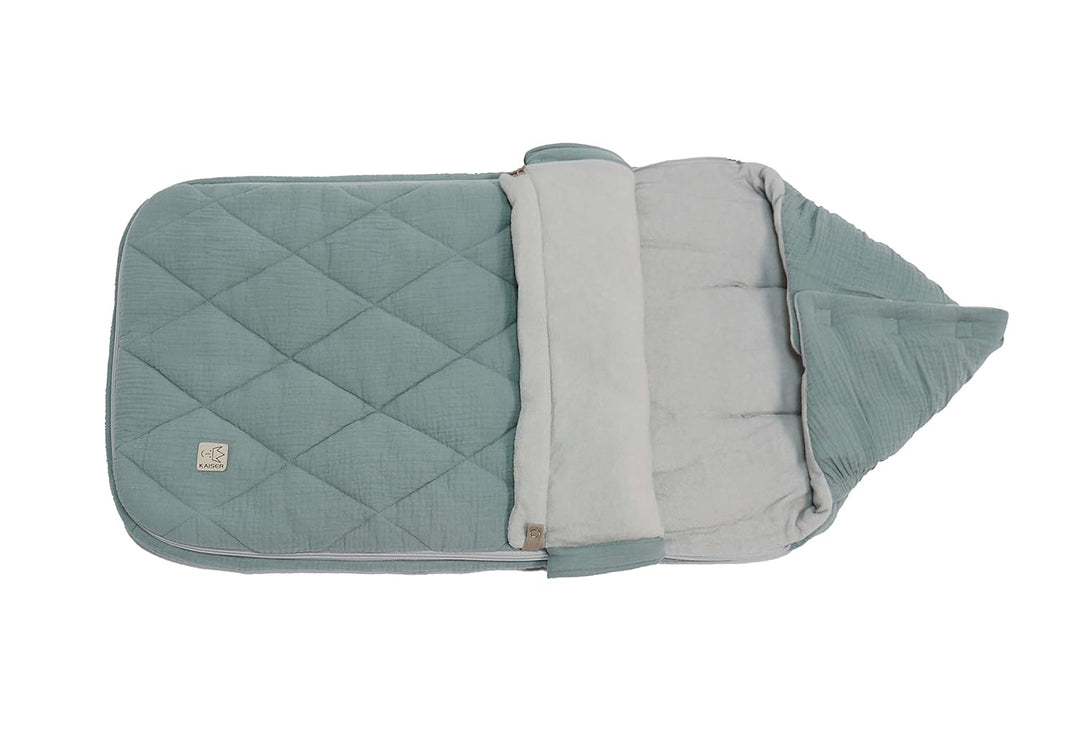 KAISER 65784556 ANNY Sommer Fusssack, Perfekt für warme Tage geeignet, 6-36 Monate, Fb. slit green,