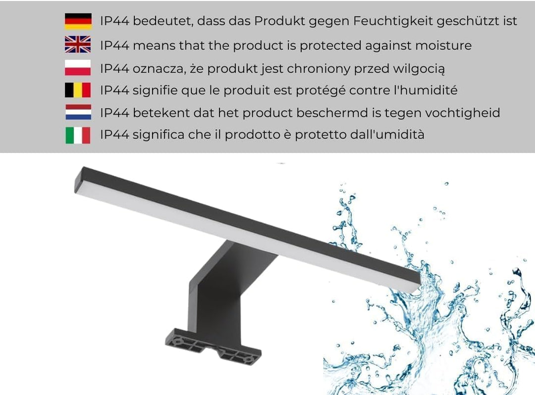 Badspiegel Sonoma mit Beleuchtung 60x70 cm Badezimmerspiegel Wandspiegel mit Ablage LED-Spiegel Neut
