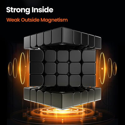 GAN 562 Zauberwürfel Profi 5x5，Speed Cube mit Doppelschichtdesign & Omnidirektionales Kernpositionie