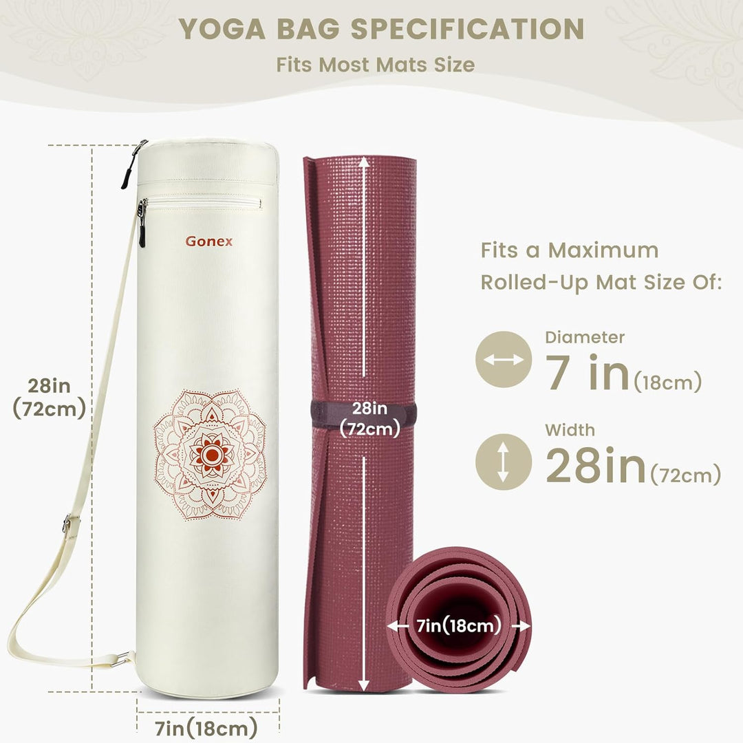 Gonex Yogatasche, Yogamatte Tasche Durchgehender Reissverschluss für Robuste wasserdichte Yogamatten