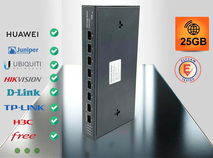 Elfcam® - 25G SFP28 SR 850nm Transceiver Modul kompatibel mit NVIDIA Mellanox und Intel E810, 25GBAS