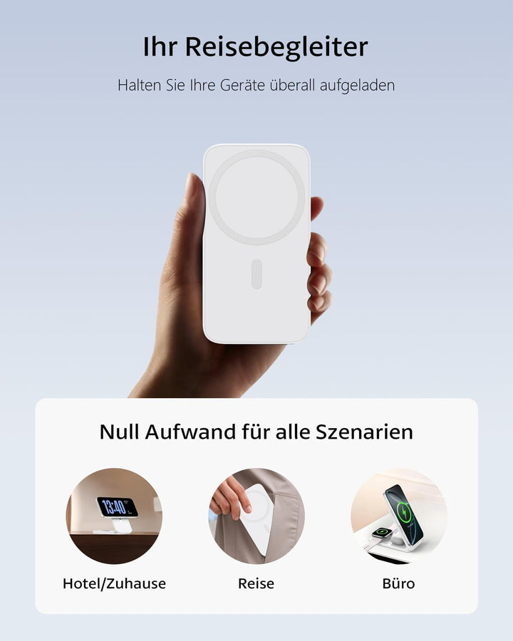 Ladestation Apple Watch und iPhone, Magnetische 3 in 1 Ladestation für iPhone 17/16/15/14/13/12 Seri