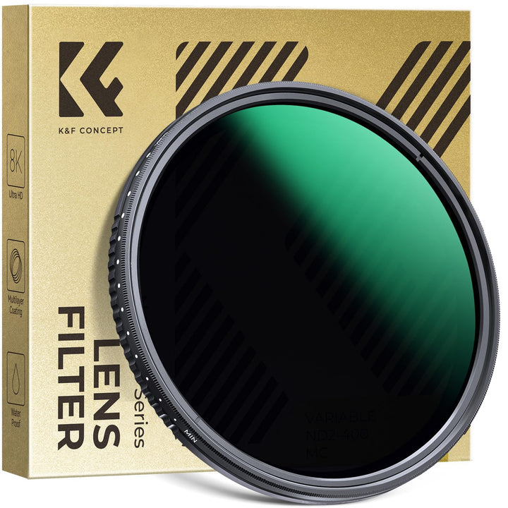 K&F Concept Nano D-Serie ND Filter 52mm Variabler Graufilter ND2-ND400 (1-9 Blendenstufen), 52mm