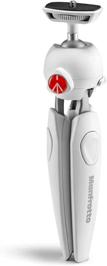 Manfrotto MTPIXIEVO-WH Pixi-Evo Mini-Stativ (2 Segment) weiss Weiss Single, Weiss Single