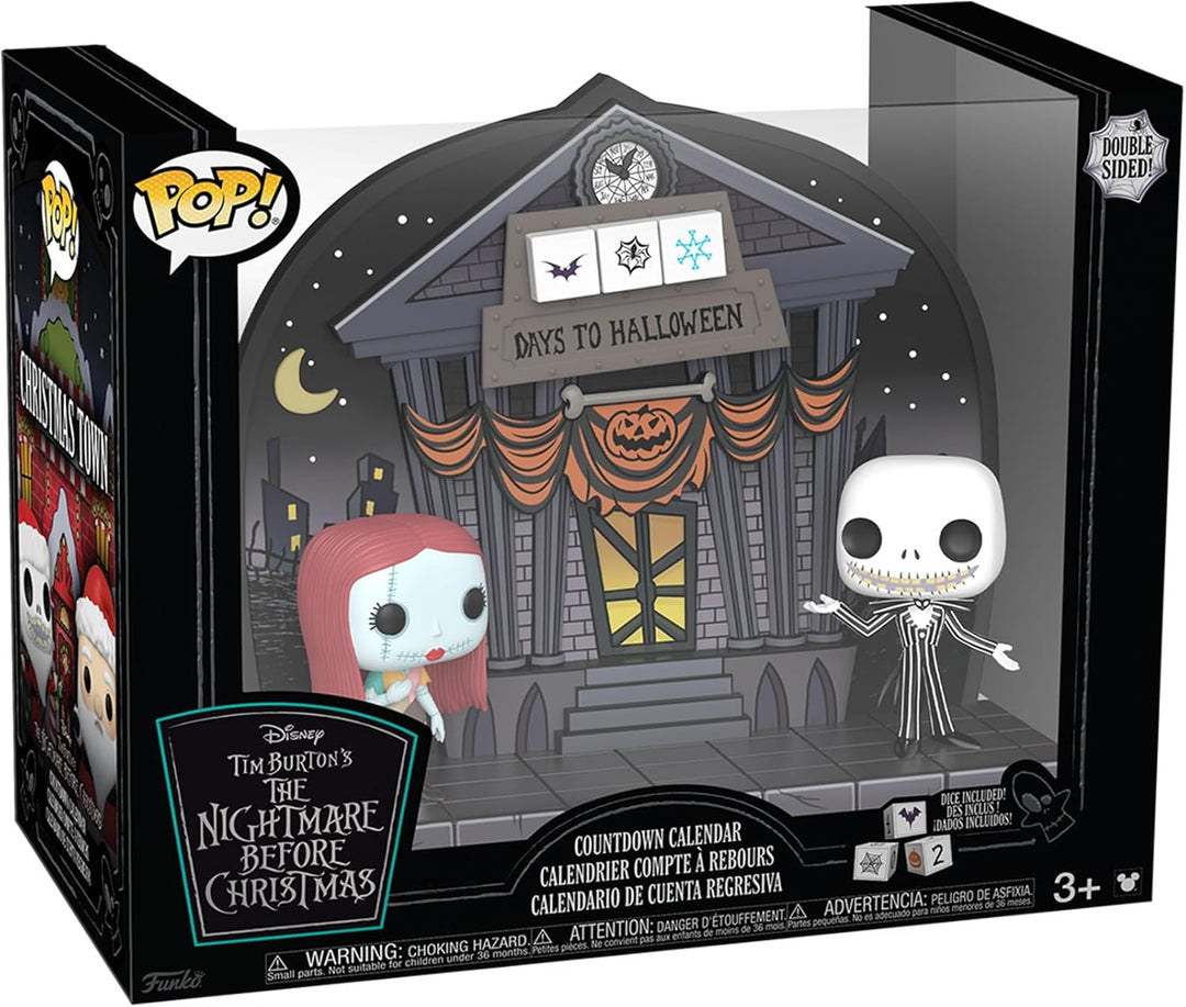 Funko Countdown Calendar: The Nightmare Before Christmas - Doppelseitig - Sammelbare Vinyl-Minifigur