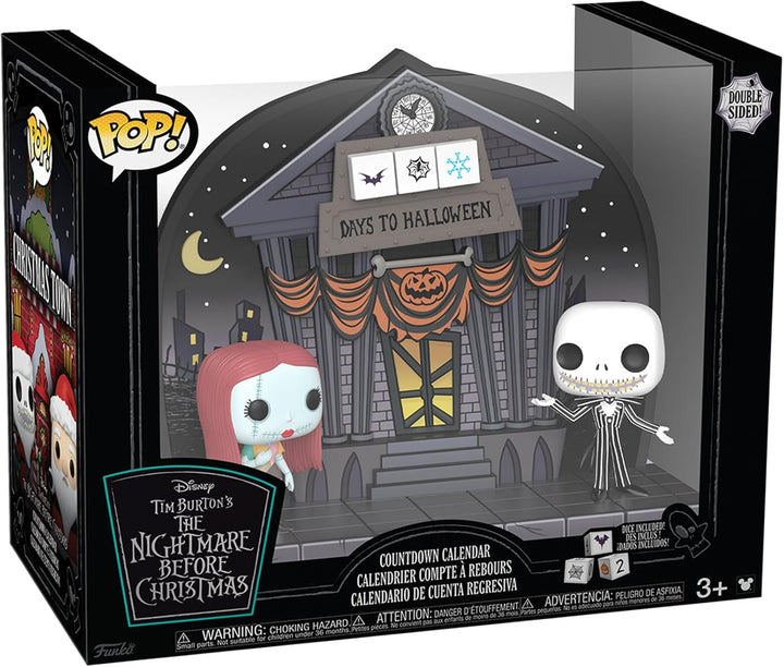 Funko Countdown Calendar: The Nightmare Before Christmas - Doppelseitig - Sammelbare Vinyl-Minifigur