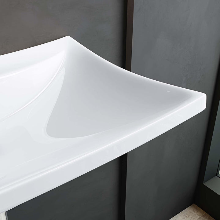 Mai &amp; Mai Aufsatzwaschbecken Brüssel709 mit Nano-Beschichtung Lotus-Effekt in weiss aus Keramik 1 Ar